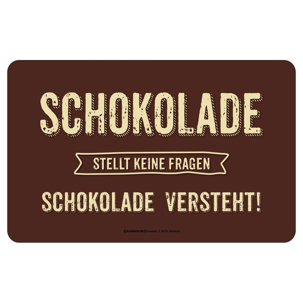 Frühstücksbrettchen Brotzeitbrettchen - Schokolade