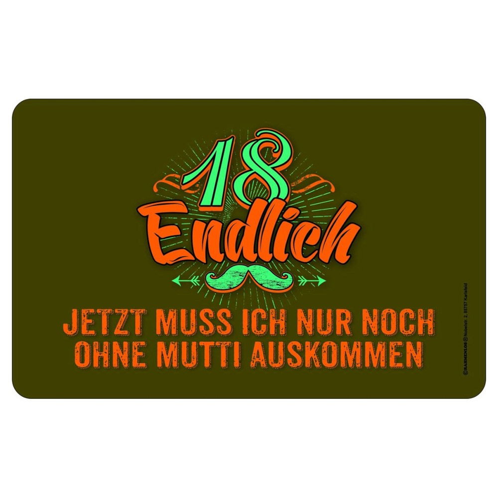 Frühstücksbrettchen Brotzeitbrettchen - 18 ohne Mutti