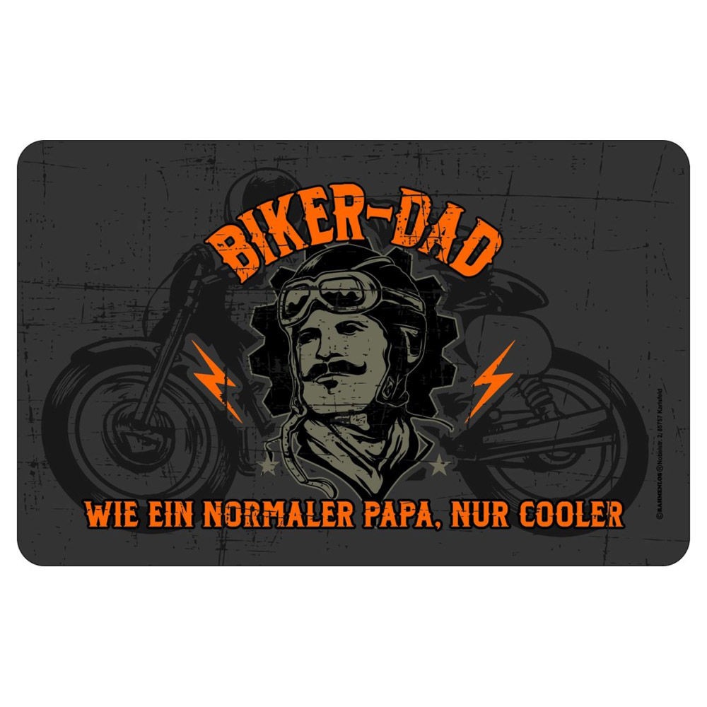 Frühstücksbrettchen Brotzeitbrettchen - Biker Dad