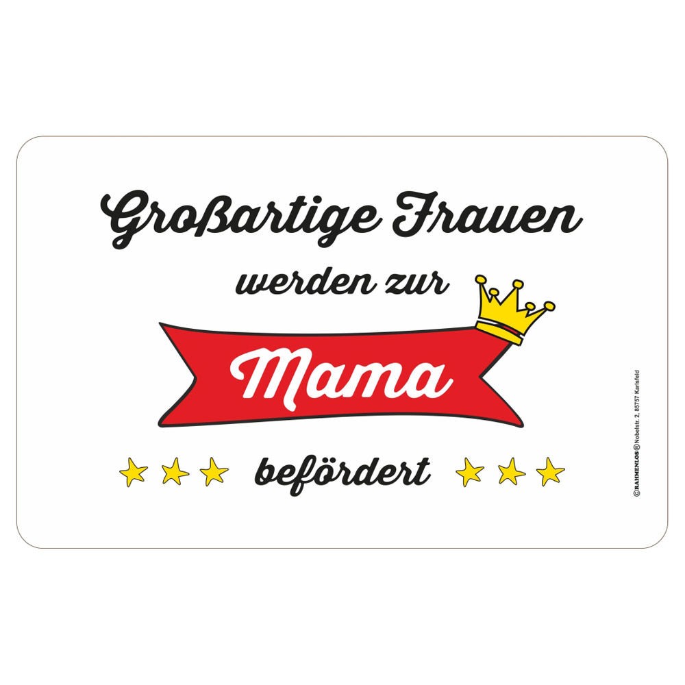 Frühstücksbrettchen Brotzeitbrettchen - Großartige Frauen