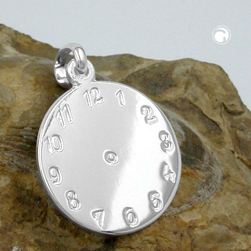 Anhänger Uhr GeburtsAnhänger 925 Sterlingsilber