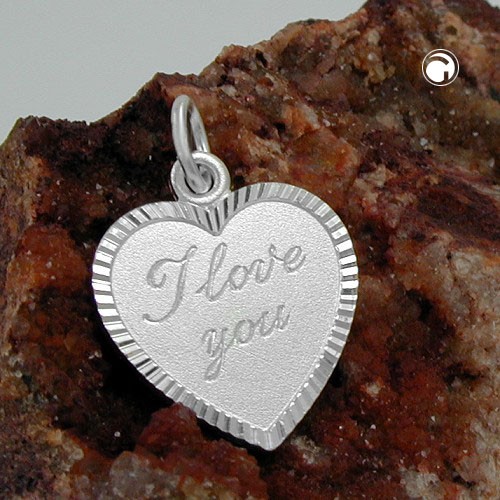 Anhänger Herz -I love you- 925 Sterlingsilber