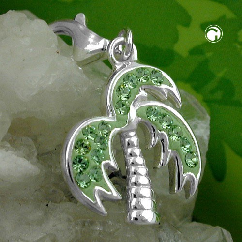 Anhänger Charm Palme 925 Sterlingsilber