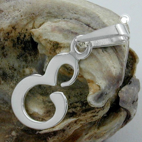 Anhänger Buchstabe E 925 Sterlingsilber