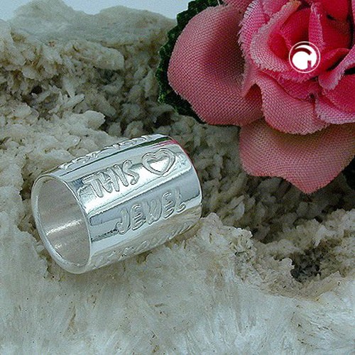 Anhänger Rohr graviert 925 Sterlingsilber