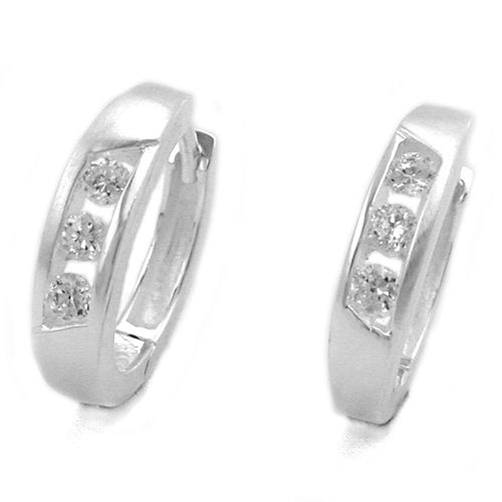 Creole, Zirkonia, 925 Sterlingsilber