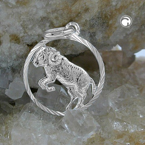 Anhänger Sternzeichen Widder 925 Sterlingsilber