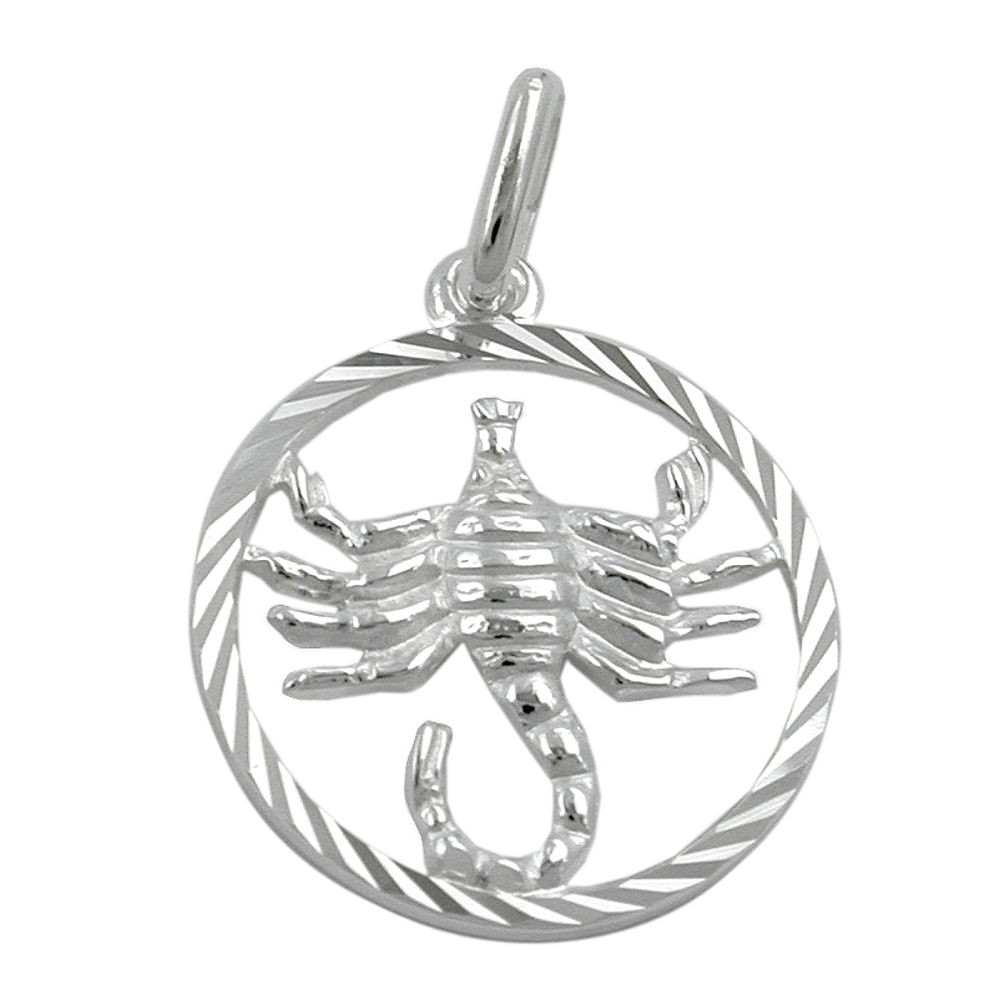 Anhänger Sternzeichen Skorpion 925 Sterlingsilber