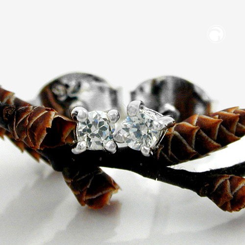 Ohrstecker Viereck Zirkonia 925 Sterlingsilber