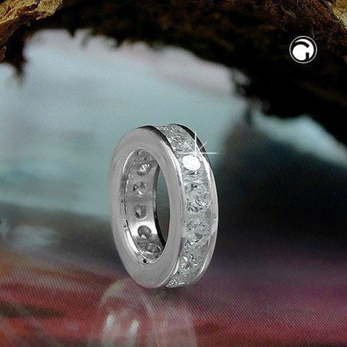 Anhänger Taufring Zirkonia 925 Sterlingsilber
