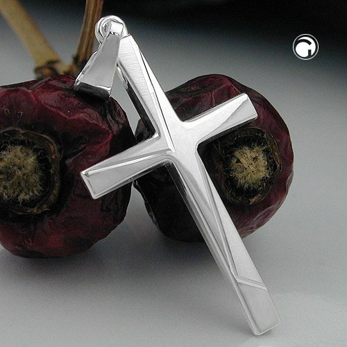 Anhänger Kreuz diamantiert 925 Sterlingsilber