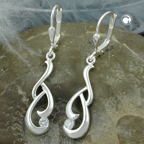 Ohrring mit Zirkonia 925 Sterlingsilber