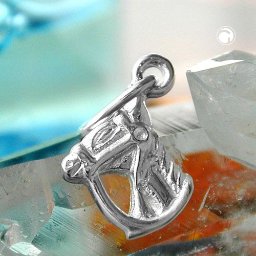 Anhänger Pferdekopf verbödet 925 Sterlingsilber