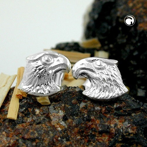 Ohrstecker Adlerkopf verbödet 925 Sterlingsilber