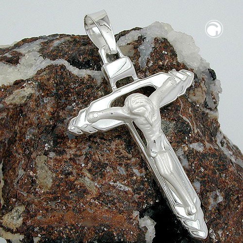 Anhänger Kreuz mit Jesus 925 Sterlingsilber