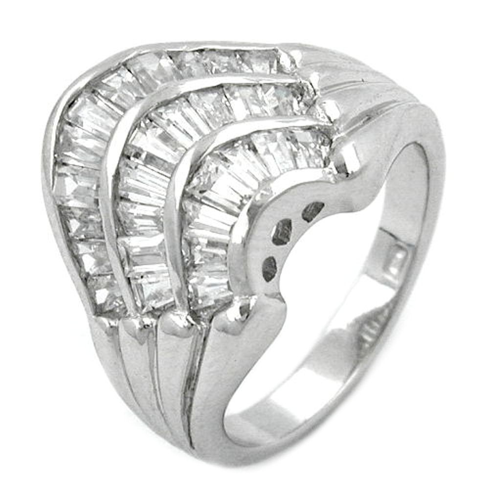 Ring Zirkonia weiß 925 Silber Größe 54