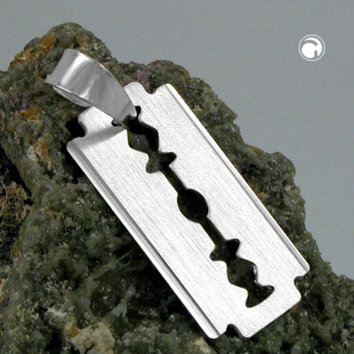 Anhänger Rasierklinge 925 Sterlingsilber