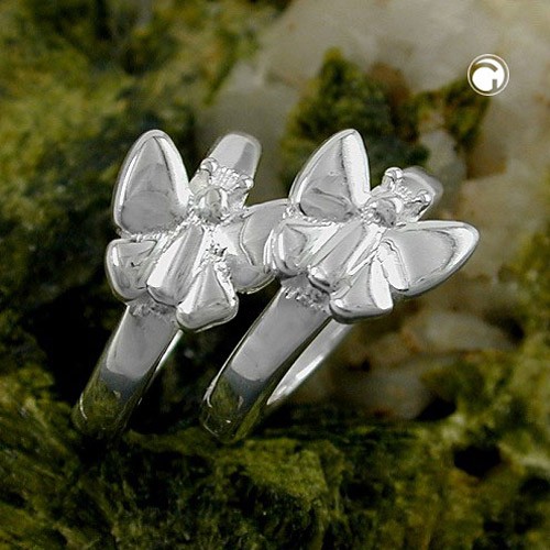 Creolen Ohrringe 10mm Schmetterling 925 Sterlingsilber