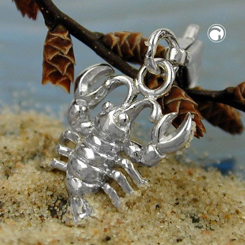 Anhänger Charm Krebs 925 Sterlingsilber