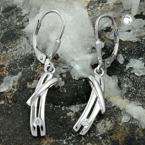 Ohrring mit Zirkonia 925 Sterlingsilber