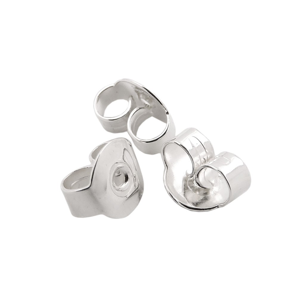 20 Ohrstecker Verschluss Ohrmutter Butterflystecker für Ohrstecker 925 Sterlingsilber