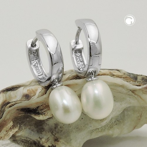 Creole mit Süßwasserzuchtperle 925 Sterlingsilber