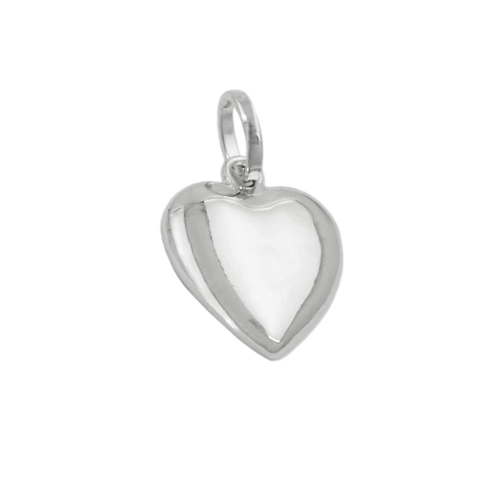 Anhänger Herz rhodiniert 925 Sterlingsilber