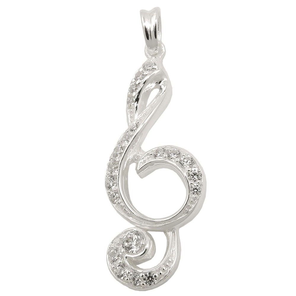 Anhänger Notenschlüssel 925 Sterlingsilber