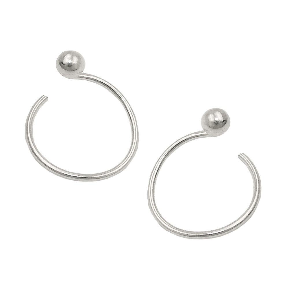 Ohrstecker Ohrspirale Kugel 925 Sterlingsilber