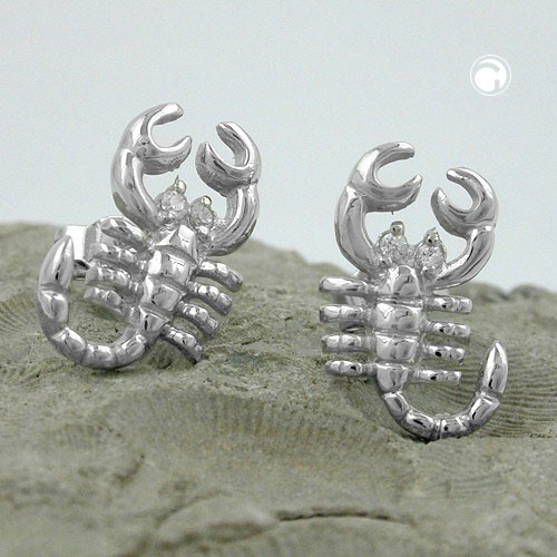 Ohrstecker Skorpion 925 Sterlingsilber