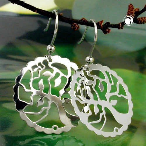 Ohrhaken Lebensbaum 925 Sterlingsilber