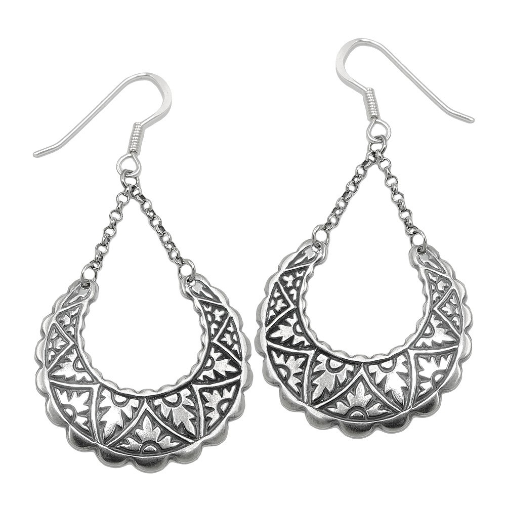 Ohrhaken Ohrhänger Ohrring Orient geschwärzt 925 Sterlingsilber