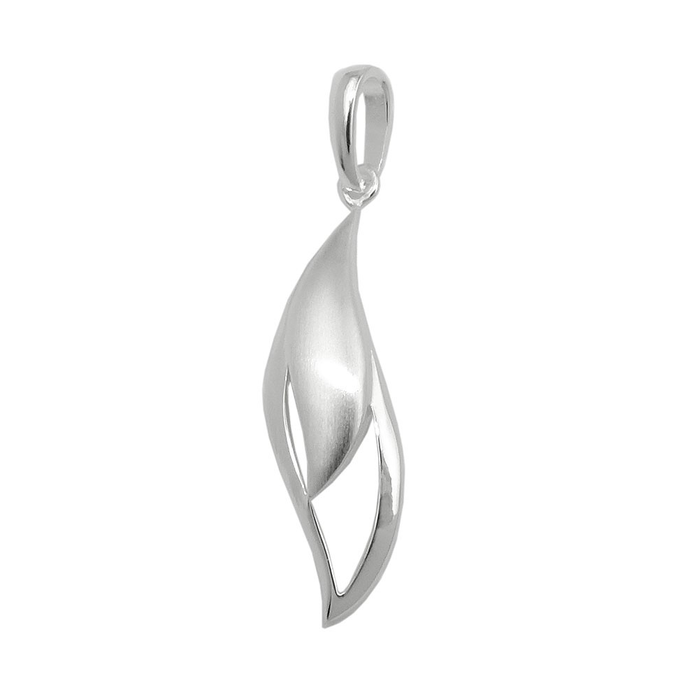Anhänger Tropfenform matt-glänzend 925 Silber