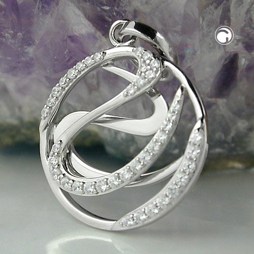 Anhänger mit Zirkonias 925 Sterlingsilber