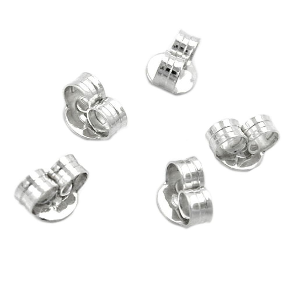 5 Paar Flügel 6mm Gegenstecker für Ohrstecker 925 Silber