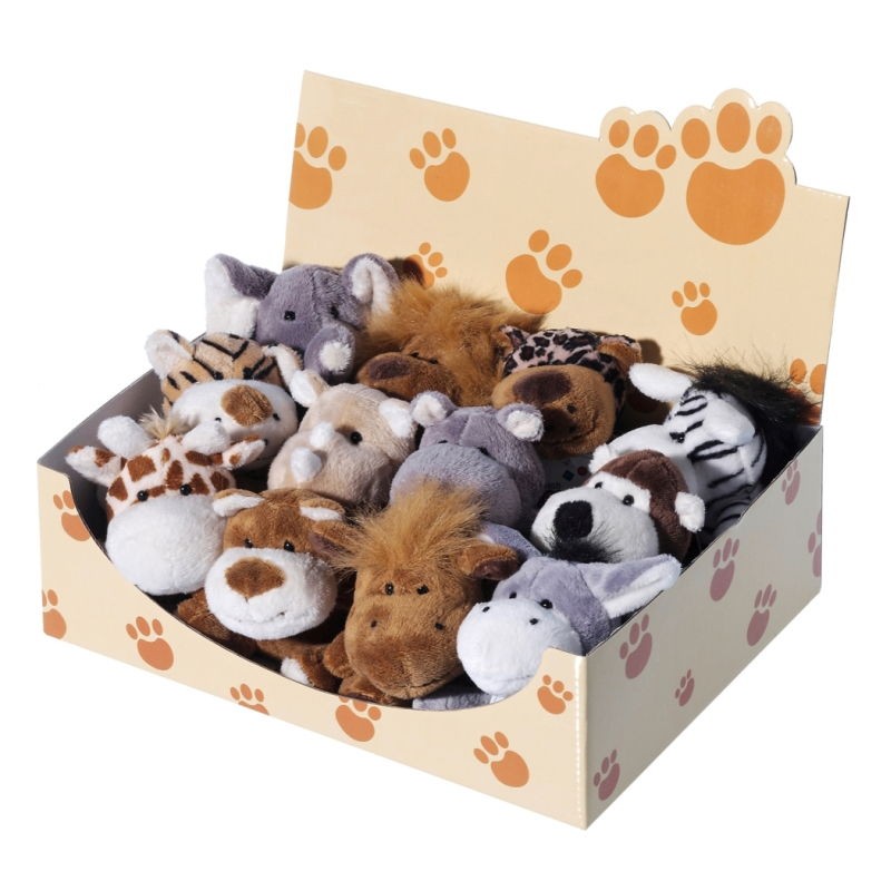 Kuscheltier Wildtiere 10cm 12 Tiere im Display