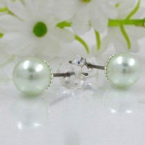 Ohrstecker Perle mintgrün