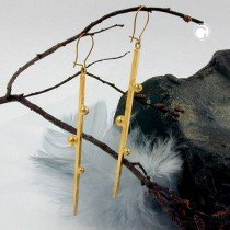 Ohrhaken Stab vergoldet