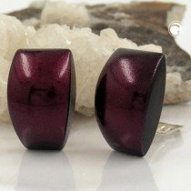 Ohrring Trapez bordeaux