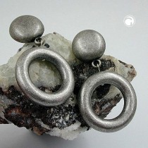 Ohrstecker Hänger Ring altsilber