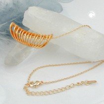 Halskette Spirale kupferfarbig 40cm