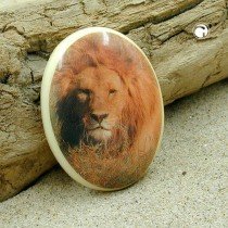 Brosche Löwe-Motiv