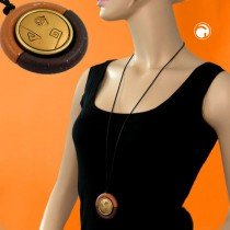 Collier Halskette Anhänger braunton-matt go matt 90cm