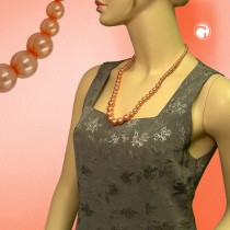 Collier Halskette apricot-verlaufend 60cm