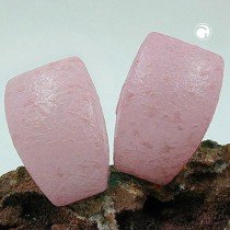 Ohrring Trapez rosa natur-glänzend