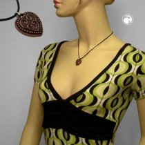 Halskette Ritterherz altkupfer 45cm