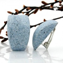 Ohrring Trapez jeansblau-hell