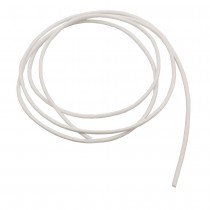 Lederband Rundschnur Rindleder weiß gefärbt ca. 1m