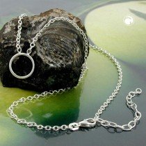 Halskette Anker Charmeinhänger 925 Sterlingsilber 38cm