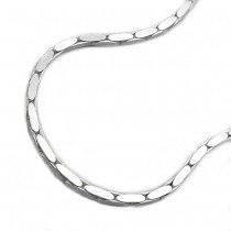 Halskette Kobra 4x diamantiert 925 Sterlingsilber 42cm